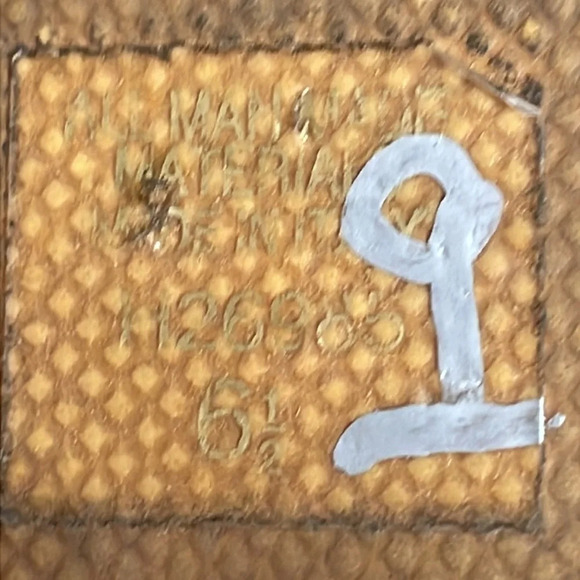 Marzia Vellutini Italian Wedge Slip On Sandals Black Patent Croc Faux Cork 6.5 - Picture 12 of 16